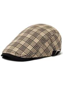 New Striped Plaid Fashion Baseball Cap Vintage Casual Unisex Forward Cap Beret Sun Hat - Stripes & Checks - View 22
