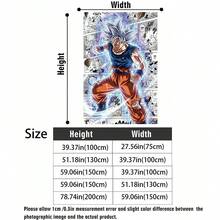 White Comic Panel Background Ultra Instinct Son Goku Flannel Blanket Dragon Ball Anime Character Plush Throw Blanket For Couch Bedroom Travel - Colour 1 - View 5