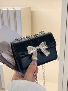 Mini Top Handle Satchel Bag New Small Bag Korean Version Fashion Messenger Bag Internet Fashion Shoulder Handbag Cute Purse Mini Crossbody Bag - 彩色 - 查看 10