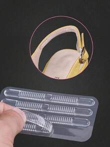 4/20pcs Transparent Silicone Anti-Slip Strips, For Heel Pads And Insoles, Prevent Blisters, Suitable For Women's High Heels And Women's Shoes, Accessory Gift Creative - Multicolor - View 1