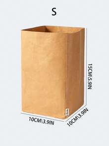 1pc Multi-Size Thick Kraft Paper Fresh-Keeping Bag, Foldable Upright Household Kitchen Food Storage Bag For Fruits, Potatoes, Bread, Breathable Moisture-Proof Paper Bag - Multicolor - View 6