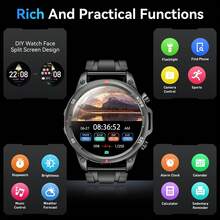 Hwagol 1.53 Inch Women's Smart Watch For Men Women (Answer/Make Calls) Men's Smart Watch With Sport Mode, Sleep Tracker, Pedometer,Custom Wallpaper Fitness Tracke Smartwatch Compatible Android IOS 410 MAh BatteryDK68 - Grey - View 8