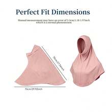 1pc Solid Color Bohemian Polyester (Polyester) Headscarf Hat, All-Season Ice Silk Headscarf Hat, Quick-Dry Sun Protection Base Hat, Oversized Headwrap - Multicolor - View 2