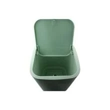 29x25x26cm Mint Green Plastic Square Trash Can With Lid, Modern Minimalist Push Top Waste Bin For Kitchen Office Bathroom - Mint Green - View 3