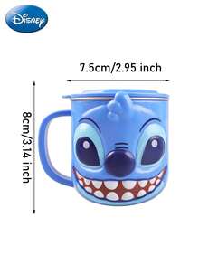 Monogram 1件裝 Disney 官方授權米老鼠 Mickey Mouse 與  角色 3D 杯頂裝飾飲水杯馬克杯，附蓋可重複使用水壺，適用居家辦公日常使用，桌面裝飾，動畫迷收藏，節日禮物 - 彩色 - 查看 9