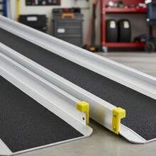 [Free Shipping] 7' Telescoping Mobility Slopes 2-Pack For Porch Stairs  Curbs, Length Adjustable Aluminum Alloy Retractable Design With Carrying Bag-XY607871 - 1 - View 5