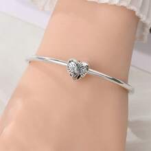 1pc Unique Prayer Bead Silver Cubic Zirconia Cross Safety Clasp, Perfect For Pairing With Original Bracelets, Necklaces And Bangles, For DIY Jewelry Making, Also A Great Birthday Gift For Female Friends. - Silver - View 4