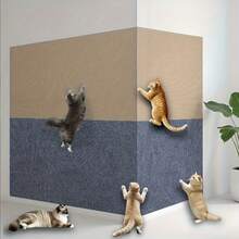 Self-Adhesive Cat Scratch Pad, Cuttable Cat Carpet Mat, Furniture Sofa Corner Indoor Sofa Wall Protection Sticker - 30*100cm - View 7