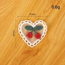 2/5/10/20pcs Cute Cherry Fabric Applique Embroidery Patches, Suitable For Clothing, Hats, Socks, Hair Accessories Or Gift Packaging Decoration - Cherry - View 19
