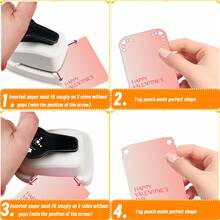 3 In 1 Corner Rounder Heart Lace Paper Hole Punchers Protector Cutter Shapes Portable Suitable For Paper Crafts For Card Making For Scrapbooking For Journaling For Student - Corner Heart Lace Puncher - View 7
