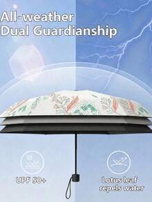 Fashionable Printed Sun Umbrella, Portable UV Protection, Unisex, Travel Essential Umbrella, Travel Necessity - Multicolor - View 7