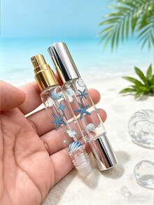 便攜旅行迷你可充電香水噴霧瓶 (10ml) - 採用 2 合 1 雙端設計，具備滾珠與噴霧功能。裝飾有櫻桃與蝴蝶結圖案，呈現精緻美感。 - 彩色 - 查看 2