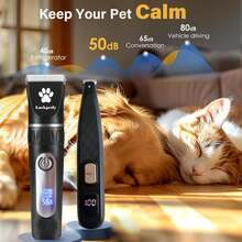 Classic Ceramic Blade Electric Pet Hair Clipper, High Speed High Power Low Noise Anti-Clogging With LCD Display, Grooming Kit For Dogs, Cats, Sheep, Horses And Other Pets - View 9