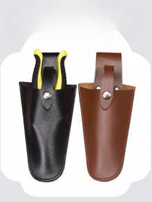 1pc/1set Gardening Pruning Shears Leather Case Outdoor Waist-Hanging Pruning Shears/Floral Scissors/Fruit Tree Pruning Shears/Grafting Shears Leather Case Storage, Durable/Wear-Resistant/Anti-Cut/Practical/Tool Storage, Halloween/Christmas/Home Decor/Autumn Room Decoration - Multiple Styles - View 4