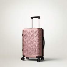 JLY 3-Piece Luggage Set Hard Shell Suitcases ABS+PC, Spinner Wheels, TSA Lock, Lightweight Travel Set - 玫瑰金色 - 查看 2