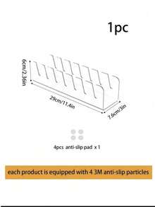 1/2pcs Acrylic Baseball Cap Display Rack, Can Store 14 Hats, Suitable For Bedroom, Closet, Vanity, Transparent - Multicolor - View 7