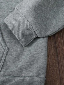Start Autumn/Winter Women's "Disney Three Kittens" Pattern Printed Street Outing Commuter Y2K Style Loose Thick Fleece Grey Hoodie - Light Grey - View 5