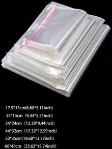 Transparent OPP Rectangular Sealed Bags, DIY, Suitable For Parties, Halloween, Christmas, Valentine's Day, Family Gatherings, Wedding Favors, Gift Packaging - A - View 1