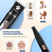 Classic Ceramic Blade Electric Pet Hair Clipper, High Speed High Power Low Noise Anti-Clogging With LCD Display, Grooming Kit For Dogs, Cats, Sheep, Horses And Other Pets - View 7