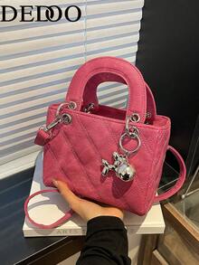 Dedoo Niche 高端 Dafei 女款包 2026 時尚輕奢熱銷新款刺繡包，手提包、單肩包與斜挎包，適用於度假、旅行、通勤、禮物、派對、新娘包 - 紫色 - 查看 9