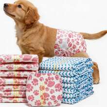 8Pcs Dog Diapers, Highly Stretchy, Leak-Proof And Breathable, Pet Sanitary Pants, Suitable For Both Male And Female Dogs, For Outing Care And Cleanliness During Their Period, Like A Diaper - Multicolor - View 1