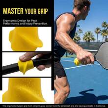 2/1pc Silicone Racket Grip Shock-Absorbing Grips Corrector Tennis Racket Beginner Swing Trainer Correct Grip Correction Device For Padel Tennis And Badminton, Used To Improve Tennis Skills - Multicolor - View 4