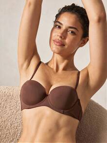 Veilyse 3pcs/Set Women's Solid Color Wireless Bras With Removable Straps For Summer - Multicolor - View 7