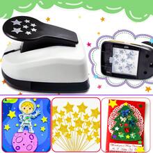 Perforadora de papel con forma de estrella de 2 pulgadas 48mm, herramienta de corte, moda diaria, DIY portátil de 2 pulgadas 48mm con forma de estrella, adecuada para manualidades de papel, hacer tarjetas, scrapbooking, planificador, estudiantes - Perforadora de estrellas estrelladas de 2 pulgadas - Ver 5