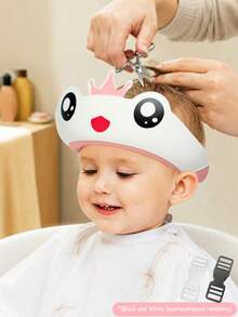 1pc Adjustable Cartoon Waterproof Bath Cap - Baby Bath & Hair Washing Cap, Portable Shower Cap, Water-Blocking Eye Protection Design, Cute Frog Shape - High-Quality Ear Protection, Multiple Colors Available (Blue, Pink) - Bathroom Essential Bath Cap, Practical Sanitary Accessory, Fun Design, Comfortable To Wear - Multicolor - View 6