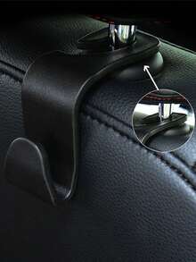 Universal Car Headrest Hook, Heavy Duty Car Back Seat Hanging Storage Hook, Multi-Function Car Headrest Hook Organizer, Suitable For Shopping Bags, Wallets, Handbags, Clothing, Car Interior Accessories - A - View 4