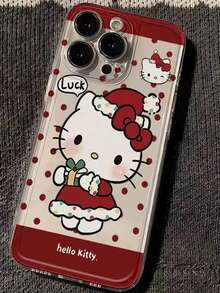 SANRIO 1件 HelloKT Cat 透明太空防震 Apple 手機殼 - 無色 - 查看 2