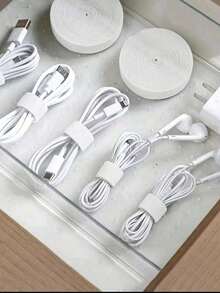 1 Rollo de Bridas de Gancho y Bucle Reutilizables para Modelado de Enredaderas/Gestión de Cables, Múltiples Tamaños Disponibles, Fuertes y Duraderos, Amarre Universal para Oficina Hogar / Jardinería, Reutilizable, Ordenado y Organizado, Regreso a la Escuela, Suministros de Oficina - Blanco - Ver 2