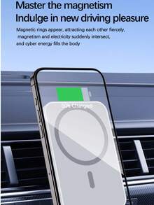 磁吸無線車用充電支架，自動手機架，相容 iPhone 17/16/15/14/13/12 系列，通用汽車電子配件 - 彩色 - 查看 1