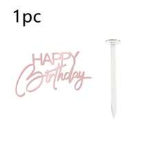 1件/3件/5件 金色/銀色/黑色 壓克力生日快樂蛋糕裝飾插牌，適用生日派對 DIY 蛋糕甜點烘焙裝飾用品 - 彩色 - 查看 15