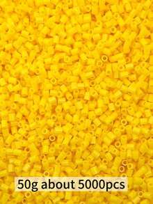 5000顆迷你熔珠 2.6mm 微型熔珠 DIY 燙貼珠 Perler 珠 Fusion 珠 燙貼珠玩偶，適用於珠寶製作、像素藝術燙貼耳環、手工玩偶吊飾、裝飾飾品 - 多色 - 查看 17