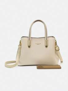 Dedoo Light Luxury Fashion Versatile Multi-Compartment Large Capacity Handbag & Crossbody Bag - Beige - View 4