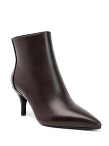 Bottines Épurées à Bout Pointe et Talon Bobine – L'Élégance Citadine par Excellence - براون 2905أ - مشاهدة 2