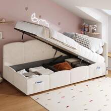 Upholstered,Sofa,Bed - Beige - View 5