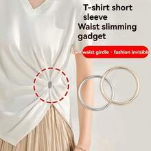 2 ชิ้น แหวนปรับขนาดเสื้อผ้า, แบบกระดุม - คลิปปรับชายเสื้อและข้อมือ, ไม่ ...