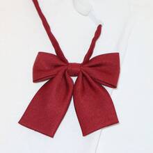 Women's Classic Solid Color Knotless Tie, JK Style Teamwork Neckwear, Girls Student Cute Bow Tie, Preppy Style Teenager Necktie - Multicolor - View 17