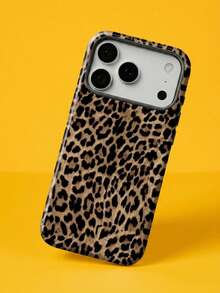 ShellaStory Black Leopard Pattern Fashion Phone Case, Leopard Print Phone Case, Black Leopard Design Phone Case Compatible With IPhone 17, 16e, 15 Pro Max, 14 Plus, 14 Pro, 13, 12, 11 Birthday - Multicolor - View 1