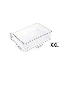 7pcs/6pcs/5pcs/1pc Exquisite Transparent Desktop Cosmetic Storage Box, Customizable Vanity Organizer For Girls, Eyeshadow, Lipstick, Perfume, Face Mask, Makeup Brush Storage - Clear - View 6