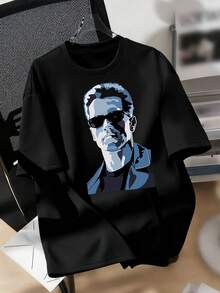 Men T-Shirts - 黑色 - 查看 1