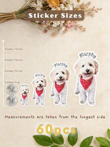 Custom Pet Photo Stickers Personalized Pet Name Vinyl Decals Waterproof UV Resistant Die Cut Stickers For Water Bottles Laptop Car Window Pet Lover GiftPersonalized Pet Face Stickers Custom Dog Cat Photo Vinyl - White - View 22