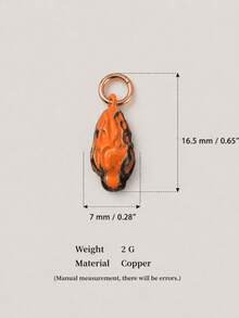 1pc Exquisite Cute Style 14K Gold Plated Copper Colorful Mushroom & Pet Pendant, DIY Daily Bracelet Necklace Keychain Charm Decoration For Women - Multicolor - View 4