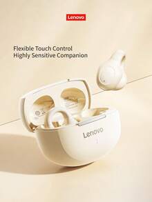Lenovo Clip-On Earphones 2026 New Model, Open-Ear Wireless Earbuds BT5.4 Low Latency, Low Bass, Long Battery Life, Ergonomic Design, Comfortable For Long-Term Wear, Smart Noise Cancellation, Unisex, Suitable For Outdoor Sports - White - View 5