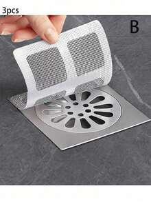 1pc Silicone Drain Filter, Suitable For Shower And Kitchen Sink, Easy To Install, Expandable, White And Gray Available, Round Design With Drainage Holes, Perfect For Bathroom Or Kitchen Use, Perforated Design, Easy Install Filter, Shower Drain Hair Catcher - Multicolor - View 11