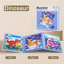 3-In-1 Magnetic Puzzle, Suitable For Progressive Education Logic Toy, Includes Magnetic Puzzle Pieces, Ocean/Animal/Transportation Theme Educational Game, Challenging Activity, Suitable For Learning And Patience Cultivation Birthday Gift - Multicolor - View 11