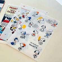 1pc Cute Snoopy File Folder Cartoon PVC File Bag For Storing Individual Student File Binders, A4 Test Papers, New Year Gift, Valentine's Day Gift, Easter Gift (Random Style) - Multicolor - View 3