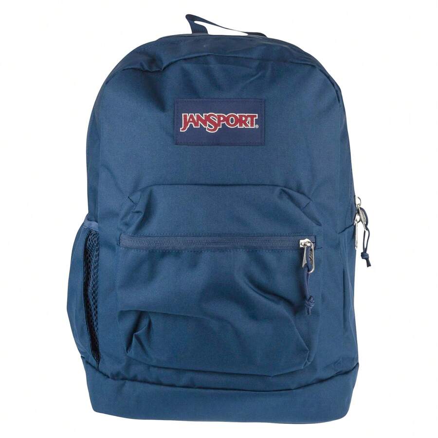 JanSport Cross Town Plus Backpack - Navy Unisex Backpacks - Royal Blue - View 1